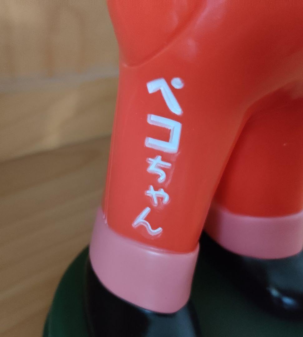 昭和レトロ　不二家ミルキー　ペコちゃん　首振りフィギュア　ソフビ 希少☆不二家 ミルキー 首ふりペコちゃん 木台 ソフビ人形 26